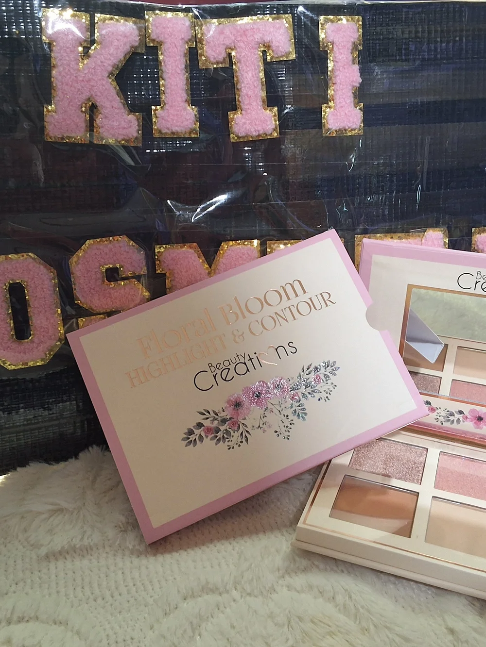 Beauty Creations Pink Floral Highlight & Contour Face Palette